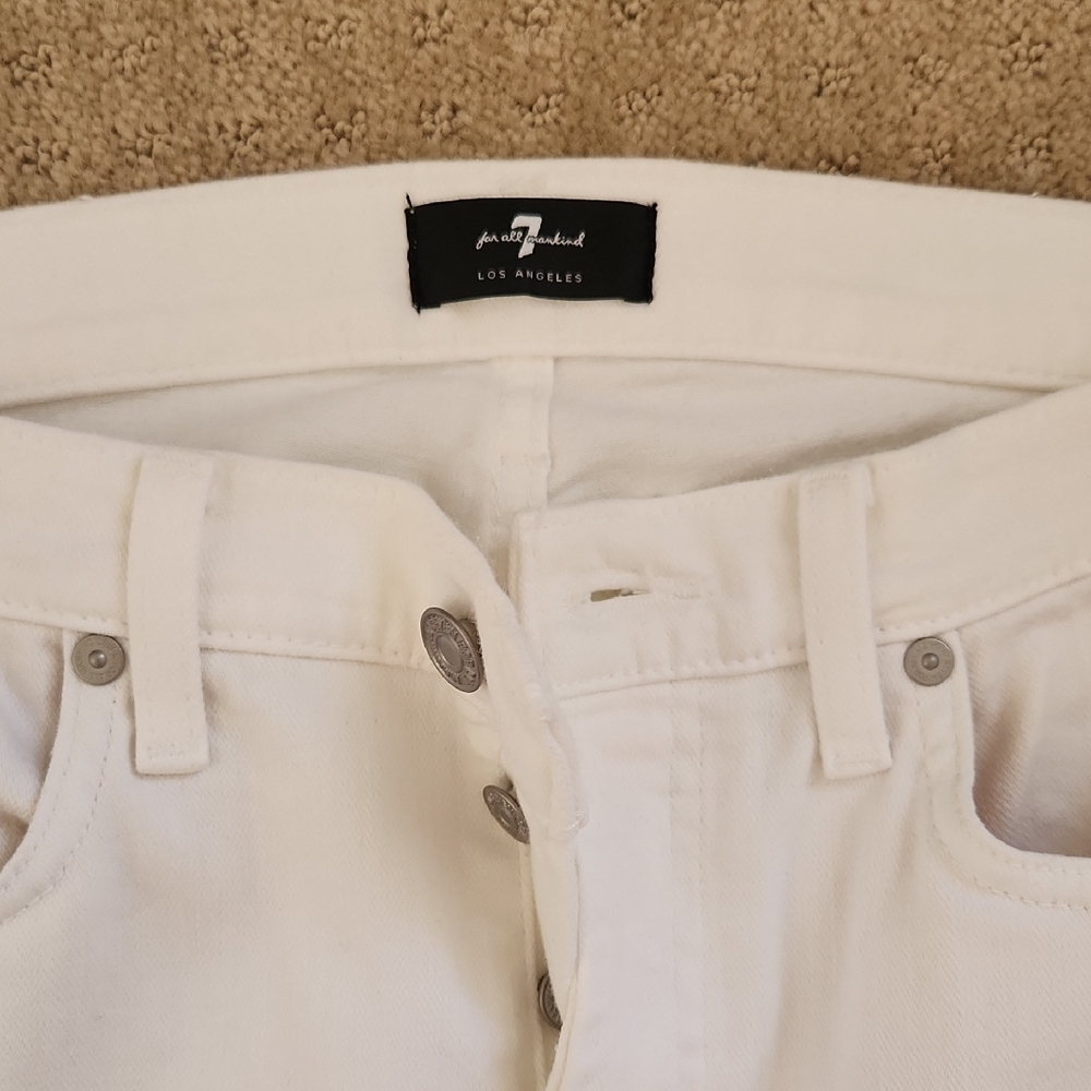 White Women's Jeans 7 For All Mankind - Picture 2 of 8
